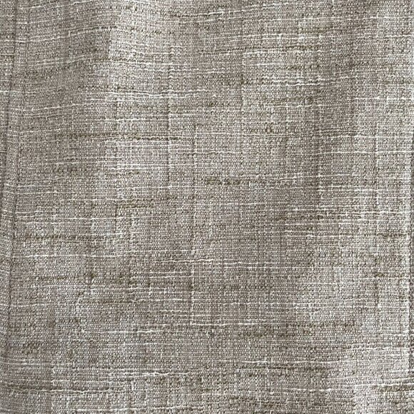 Planet Pleated Poly Cotton Blend Lined Midi Skirt in Tan Cream Sage Green Sz 8 - Picture 7 of 14